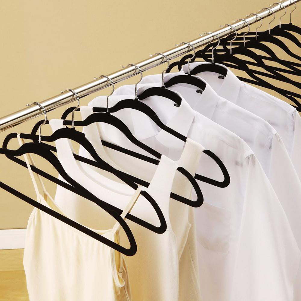 Non Slip Velvet Clothing Hangers, 100 Pack