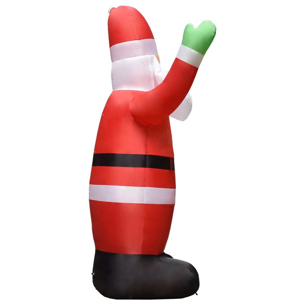 Inflatable Santa Claus with LEDs Christmas Decoration IP44 14.8′