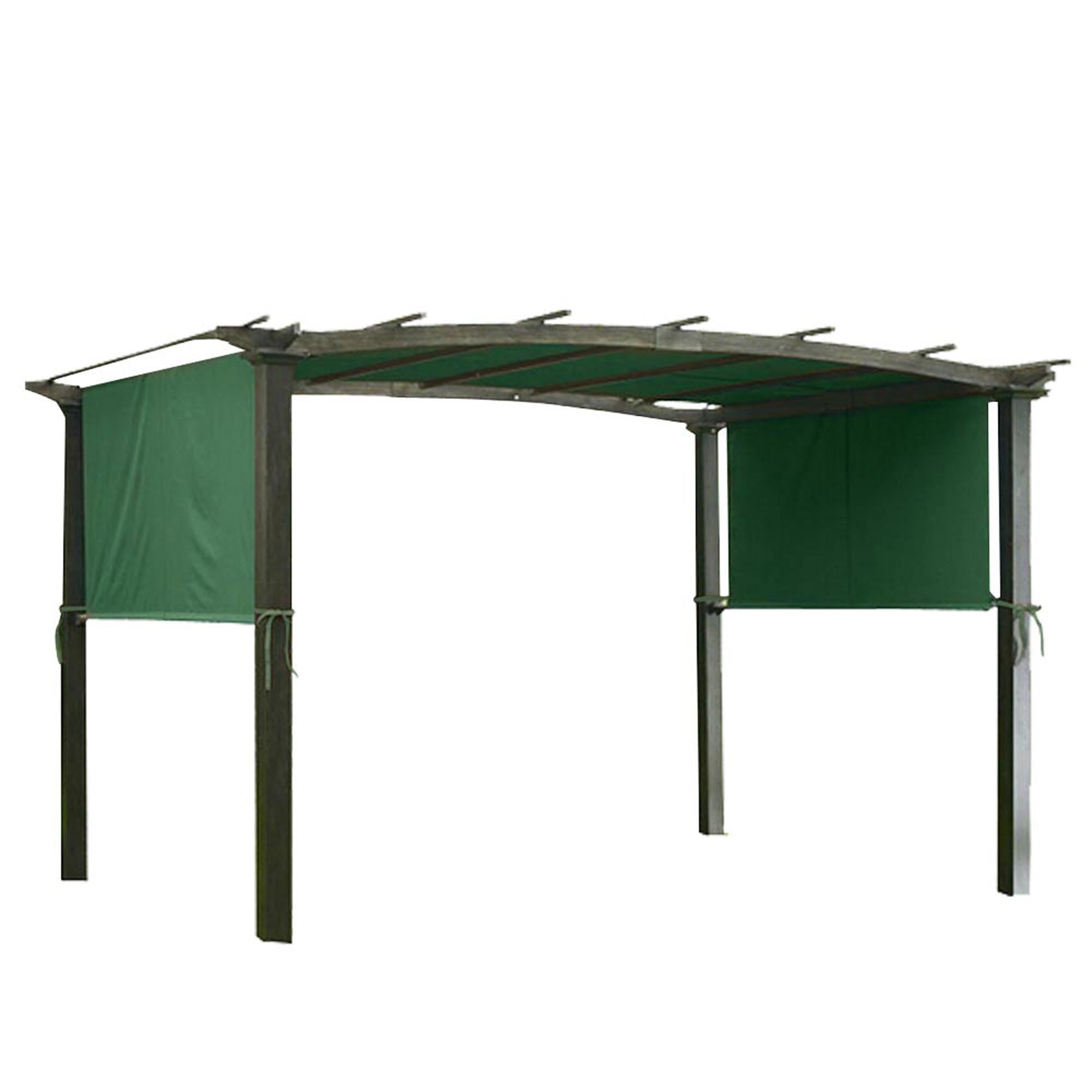 17×6.5Ft Pergola Canopy Replacement Cover Green